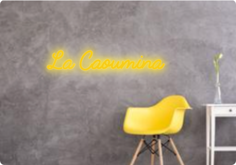 Custom text: La Caoumina